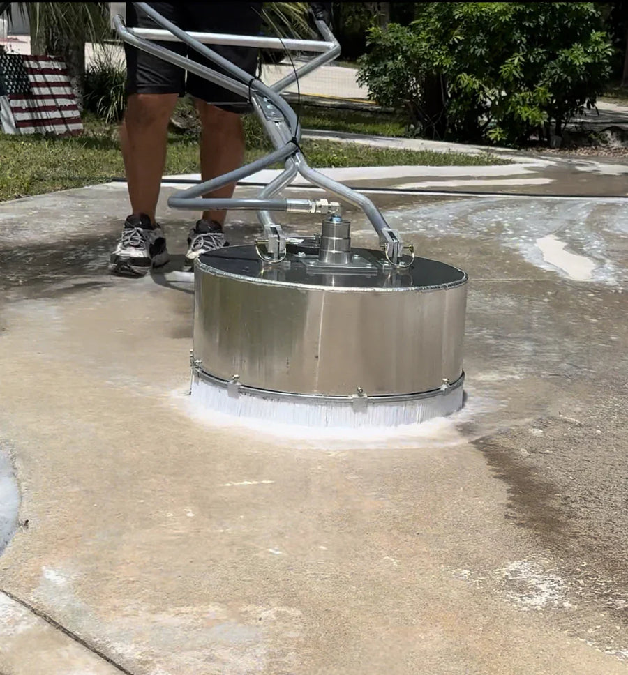 Hi-Low Solutions Stripinator surface cleaner for stripping paver sealer