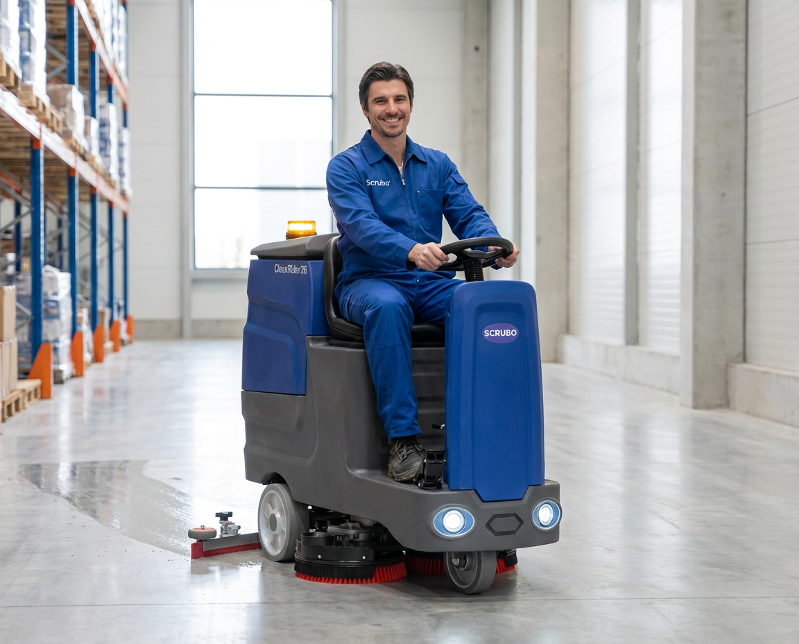 CleanRider 26" Electric Ride on Surface Scrubber and Cleaner | Scrubo – view 5