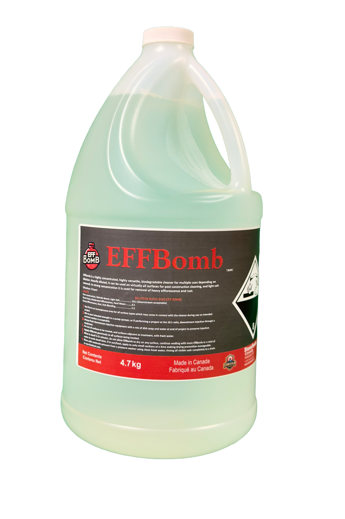 EffBOMB Efflorescence Remover Concentrate | Safer Acid Alternative – view 5