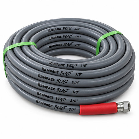 Rampage 3/8" 2 Wire Pressure Washer Hose - main product photo on white background