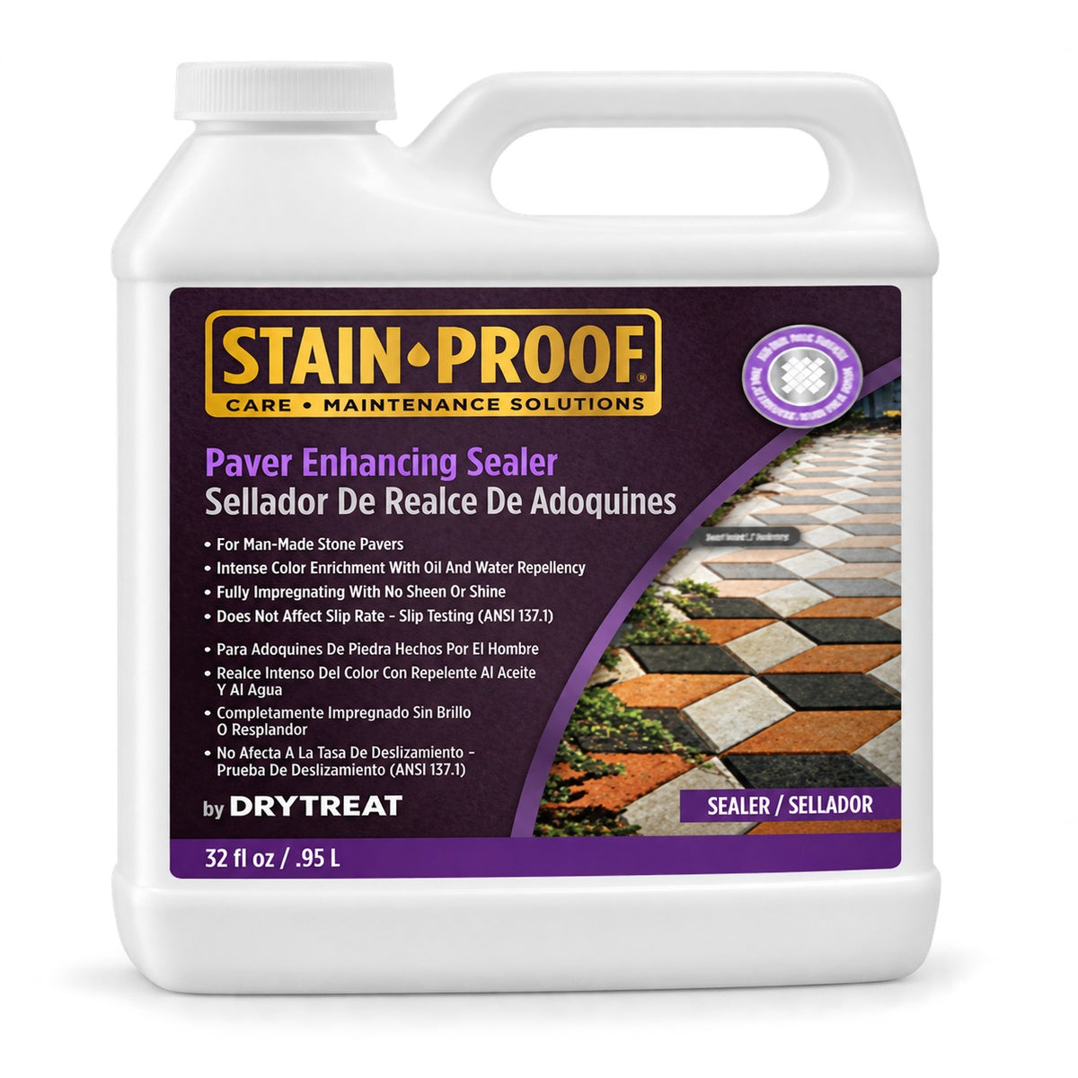 Stain-Proof Paver Enhancing Sealer - main product photo on white background