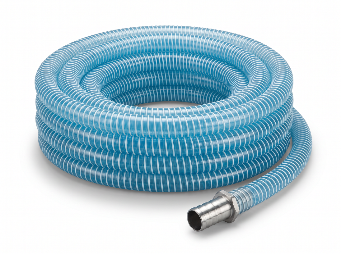 APE Arctic Blue 1 inch Crushproof Suction Hose